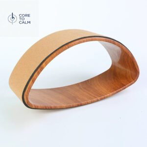 Irregular-shaped cork yoga wheel