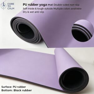 PU rubber yoga mat