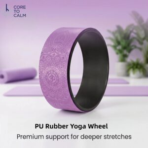 PU rubber yoga wheel
