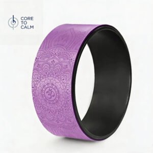 PU rubber yoga wheel