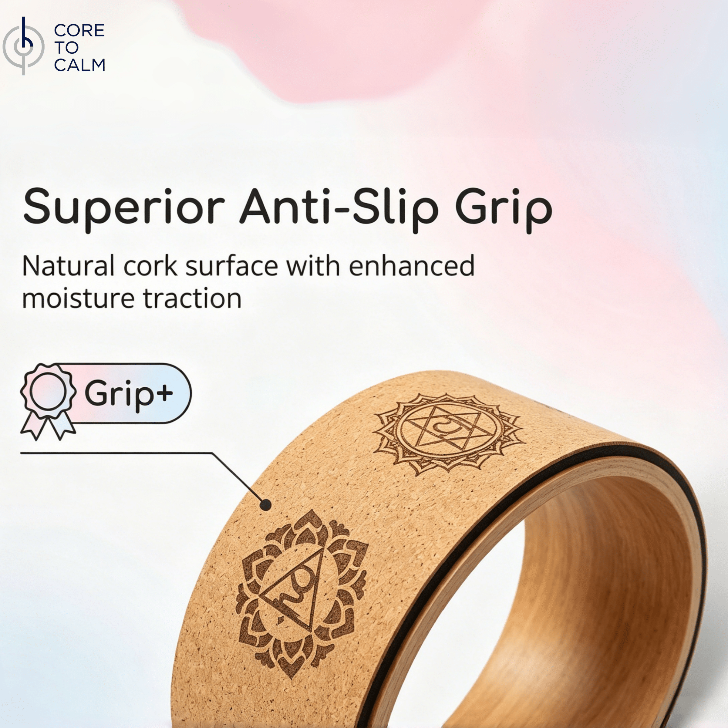 Cork yoga wheel - Image 4