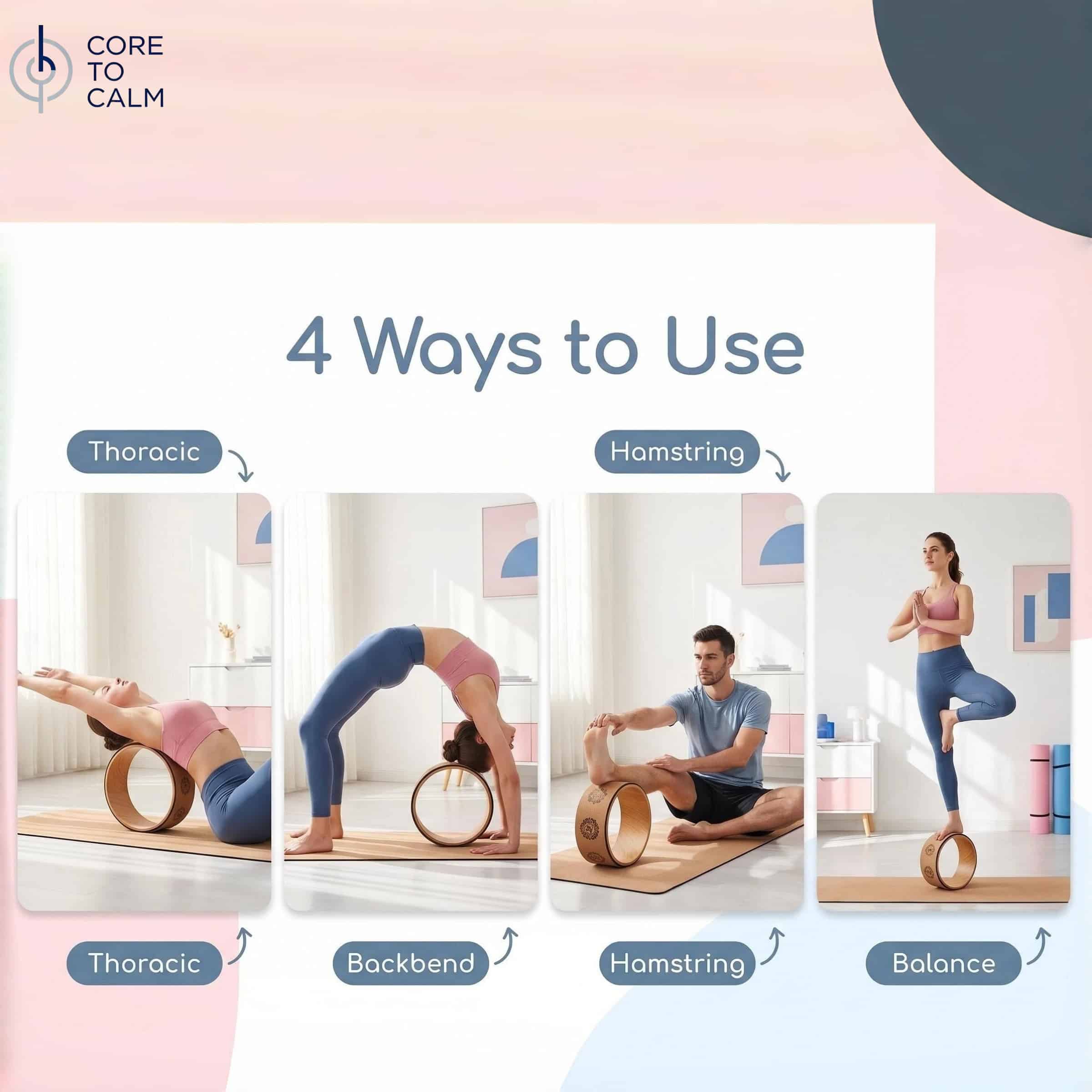 Cork yoga wheel - Image 6