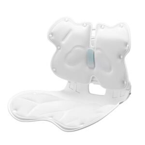 Foldable massage lumbar chair red light heating