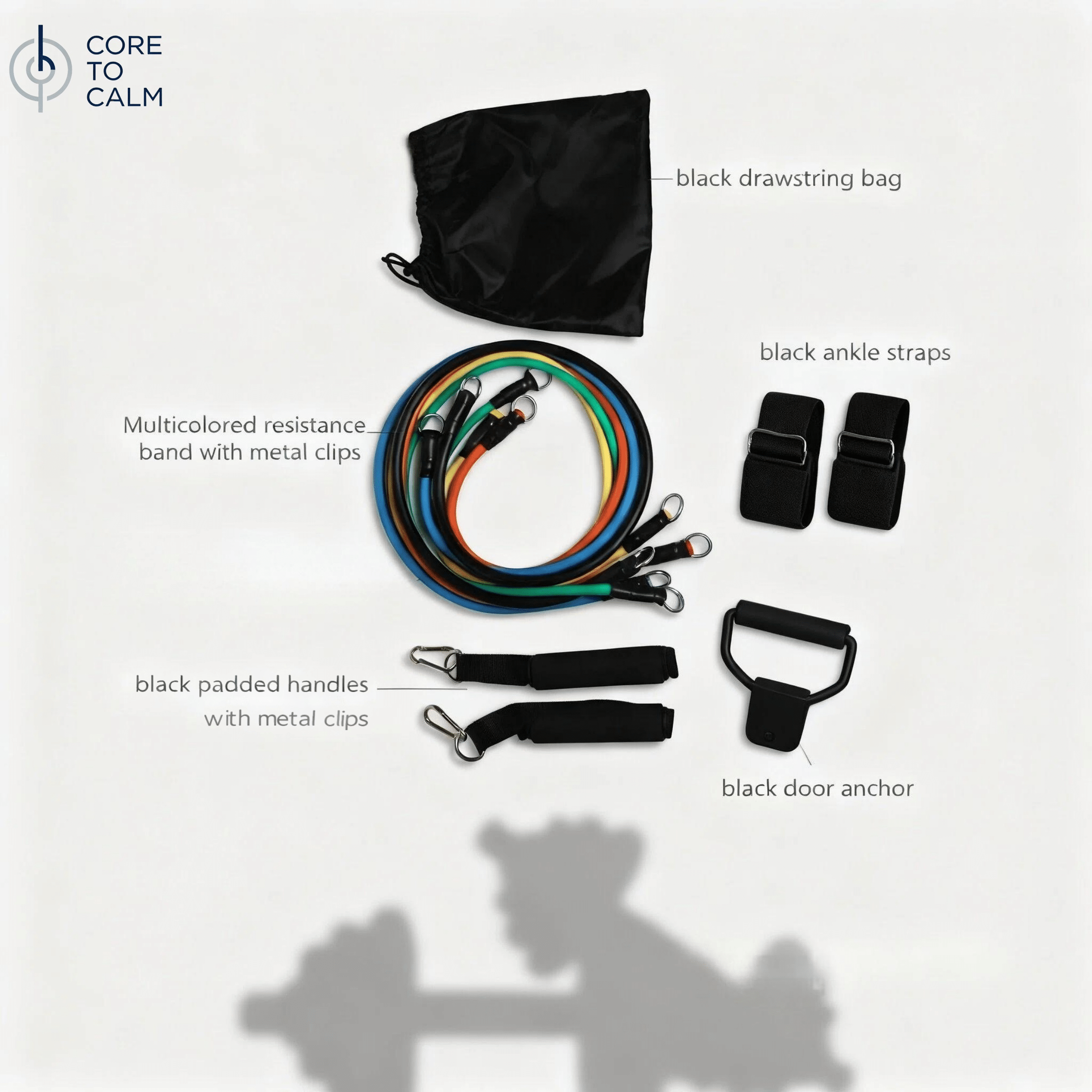 TUBE RESISTANCE BANDS 11-PIECE FULL SET - Image 2