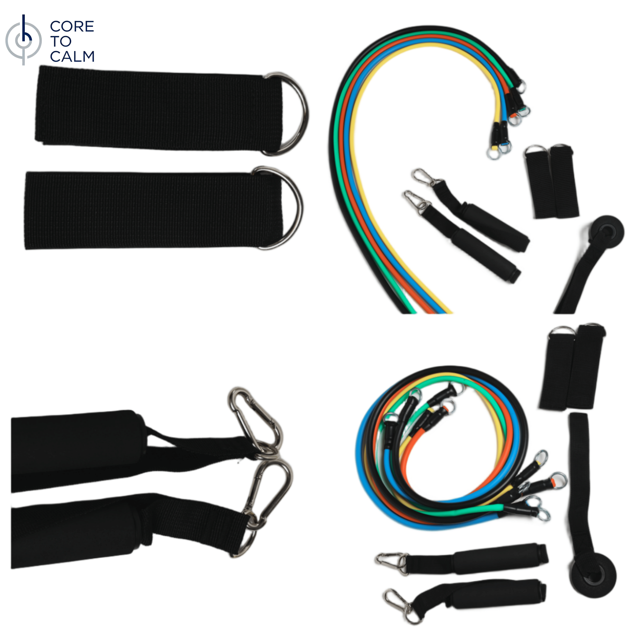 TUBE RESISTANCE BANDS 11-PIECE FULL SET